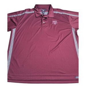 3534 Pro‎ Celebrity Texas A&M Aggies Maroon Polo Shirt Men's 3XL